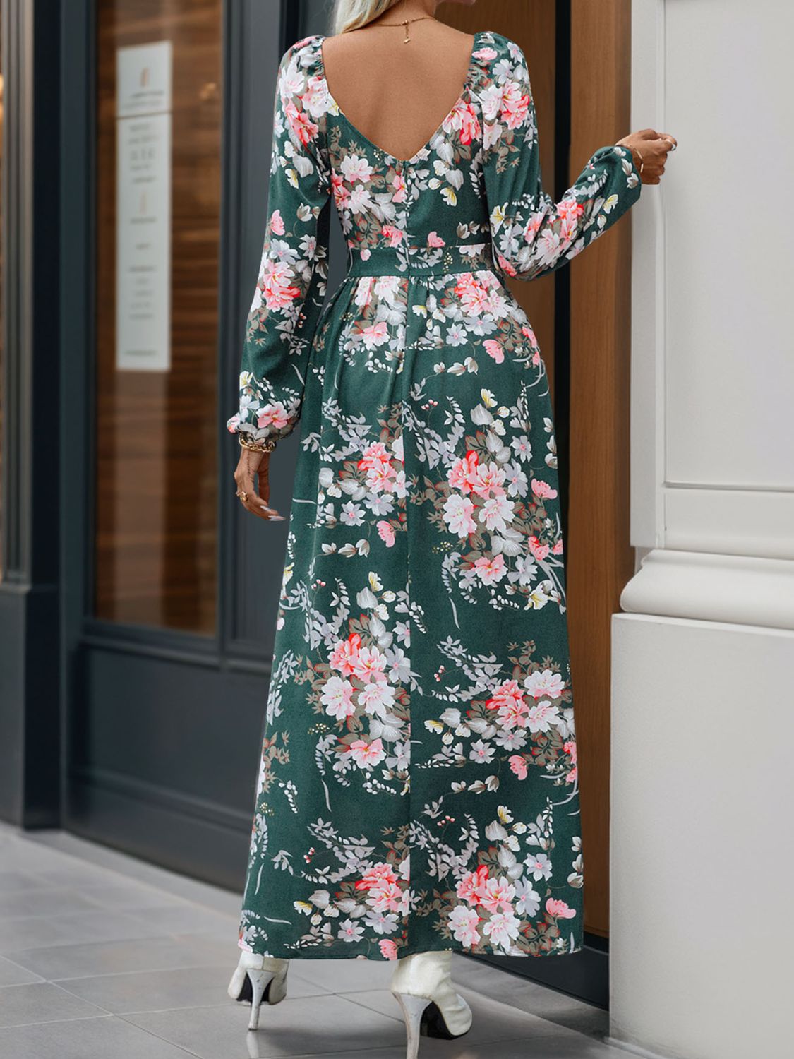 Long Sleeve Maxi Dress - Sage Her