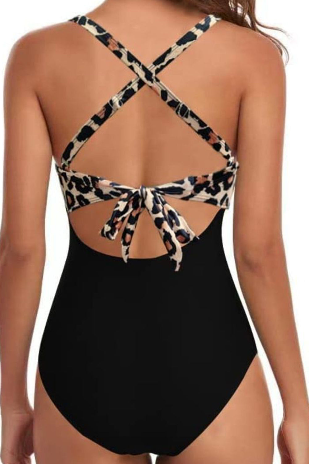 Tied Crisscross Cutout One-Piece Swimwear - Sage Her