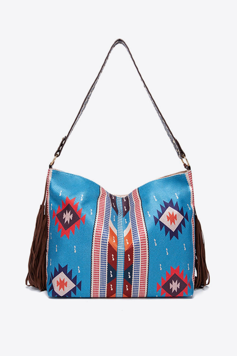 Geometric Canvas Tote Bag - Sage Her